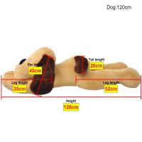 Produktbild för Mjukishund brun 120 cm