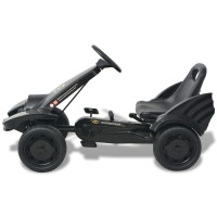 Miniatyr av produktbild för Gokart med pedaler och justerbart säte svart