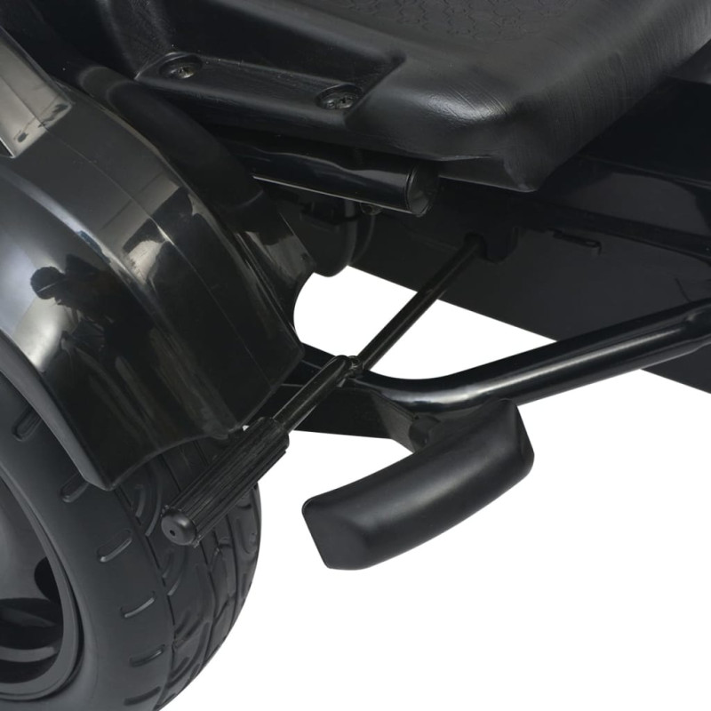 Produktbild för Gokart med pedaler och justerbart säte svart