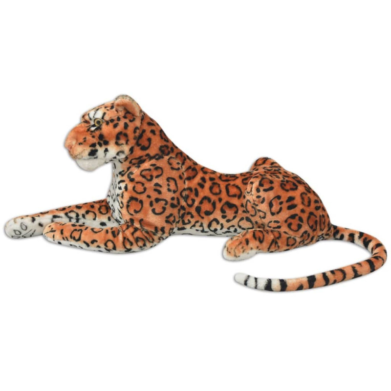 Produktbild för Leopardleksak plysch brun XXL