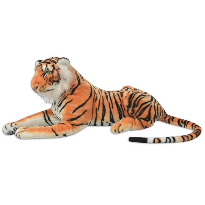 Produktbild för Tigerleksak plysch brun XXL
