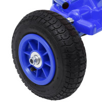 Miniatyr av produktbild för Pedaldriven gokart med luftfyllda däck blå