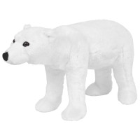Miniatyr av produktbild för Stående leksaksisbjörn plysch vit XXL