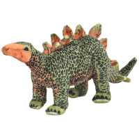 Produktbild för Stående leksak stegosaurus plysch grön och orange XXL