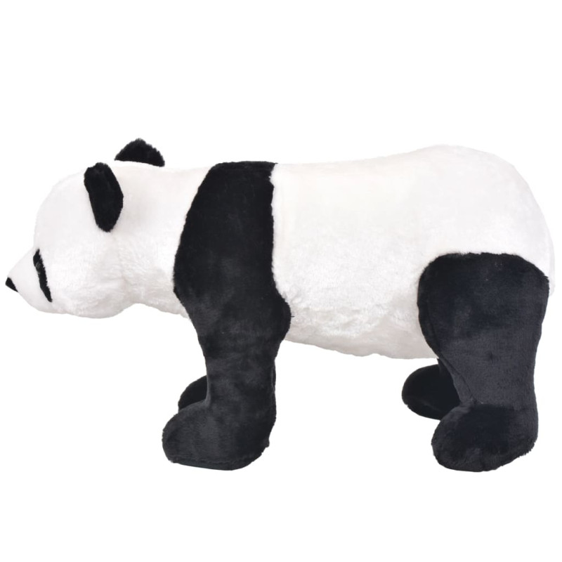 Produktbild för Stående leksakspanda plysch svart och vit XXL