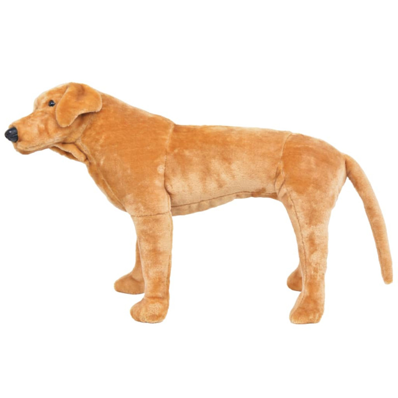 Produktbild för Stående leksakshund labrador ljusbrun XXL