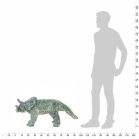 Miniatyr av produktbild för Stående leksaksdinosaurie triceratops plysch grön XXL