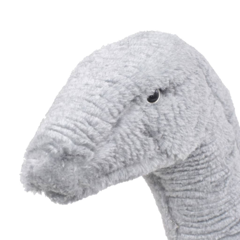Produktbild för Stående plyschleksak brachiosaurus grå XXL