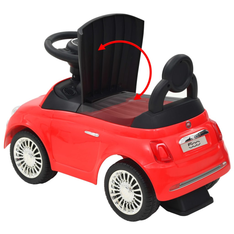 Produktbild för Åkbil Fiat 500 röd