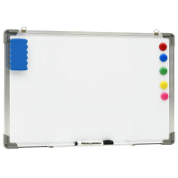 Miniatyr av produktbild för Magnetisk whiteboard vit 60x40 cm stål