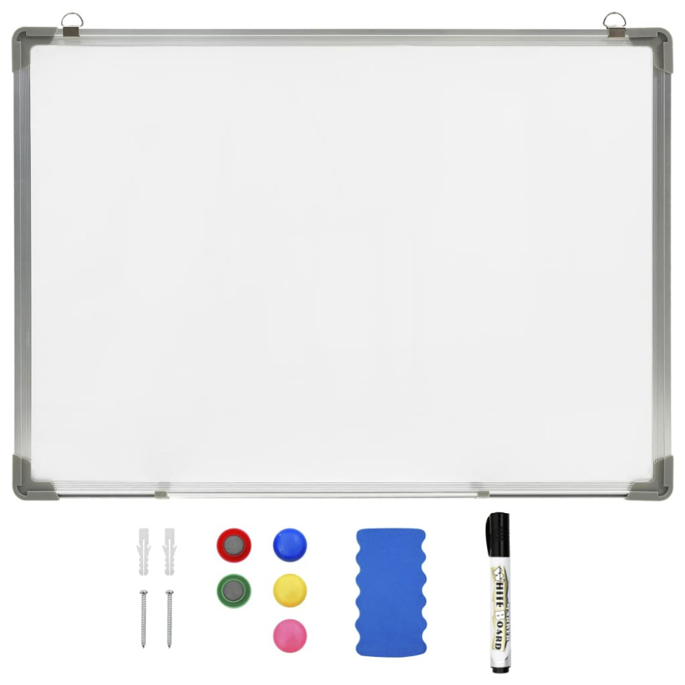 Produktbild för Magnetisk whiteboard vit 70x50 cm stål