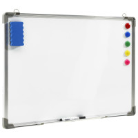 Produktbild för Magnetisk whiteboard vit 70x50 cm stål
