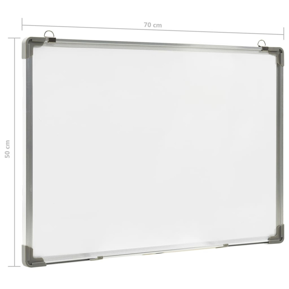 Produktbild för Magnetisk whiteboard vit 70x50 cm stål
