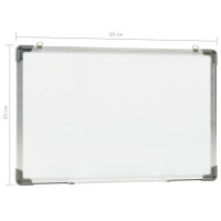 Produktbild för Magnetisk whiteboard vit 50x35 cm stål