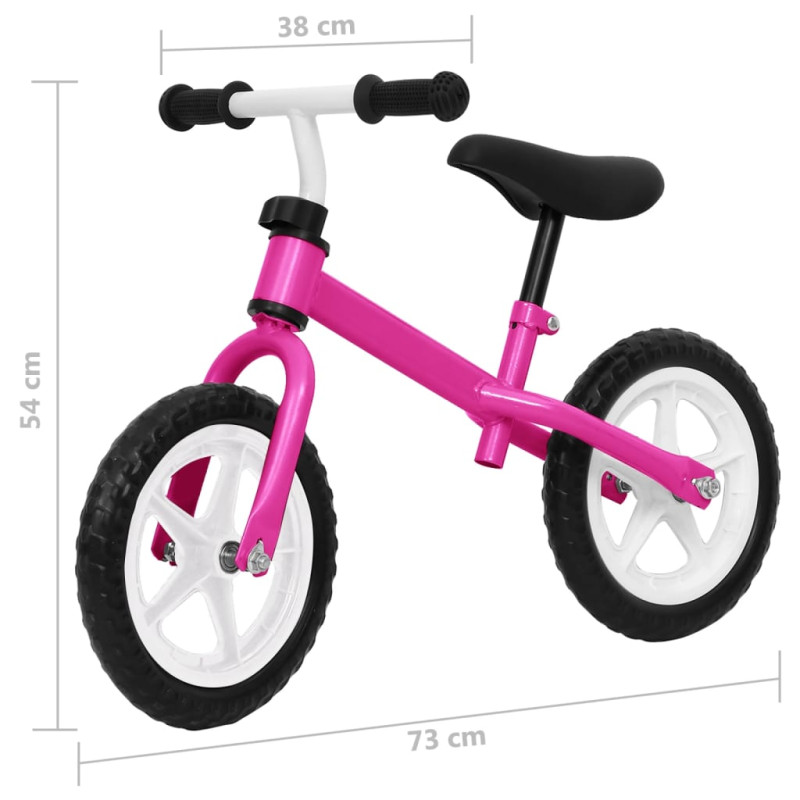 Produktbild för Balanscykel 11 tum rosa