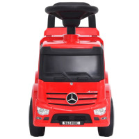 Produktbild för Barnbil Mercedes Benz lastbil röd
