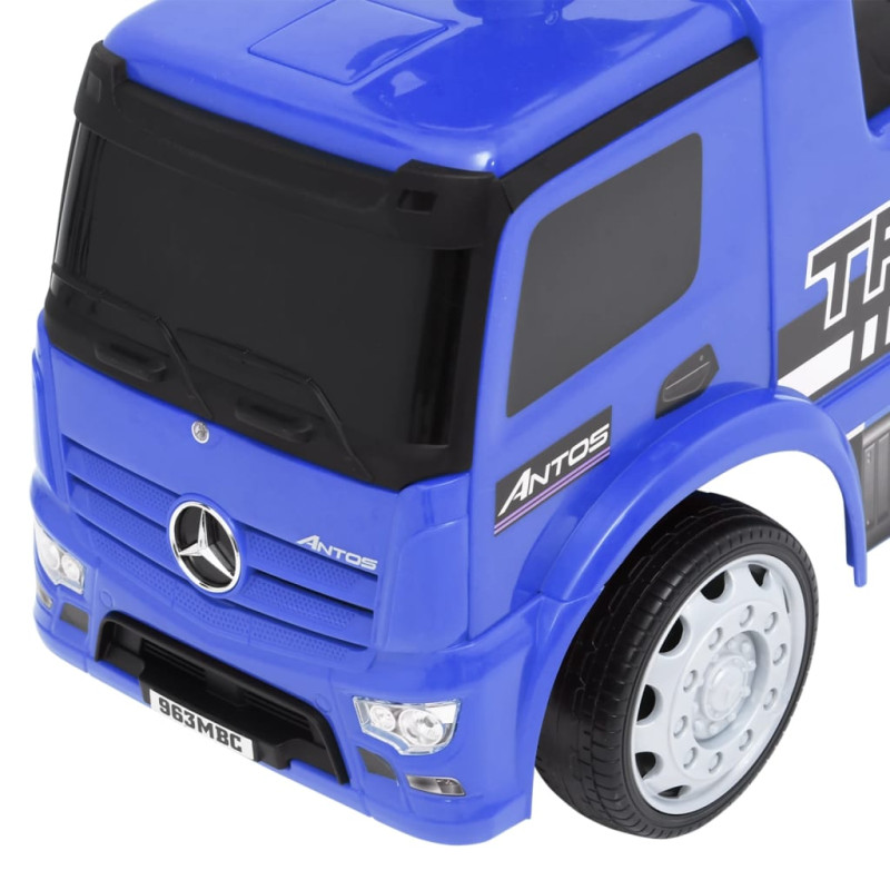 Produktbild för Barnbil Mercedes Benz lastbil blå