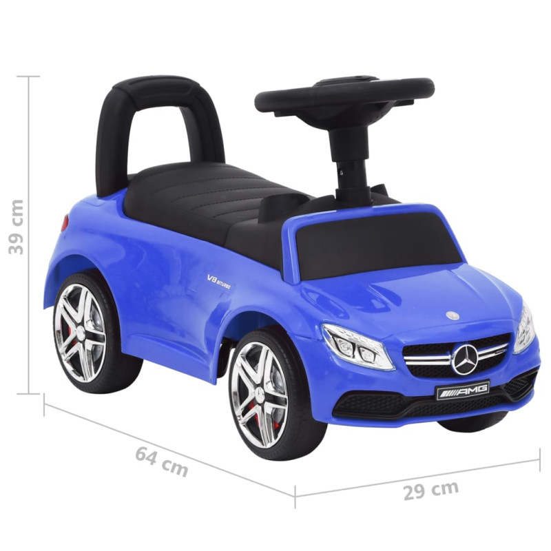 Produktbild för Barnbil Mercedes Benz C63 blå
