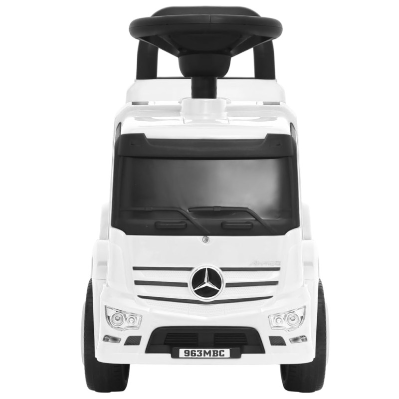 Produktbild för Barnbil Mercedes Benz lastbil vit