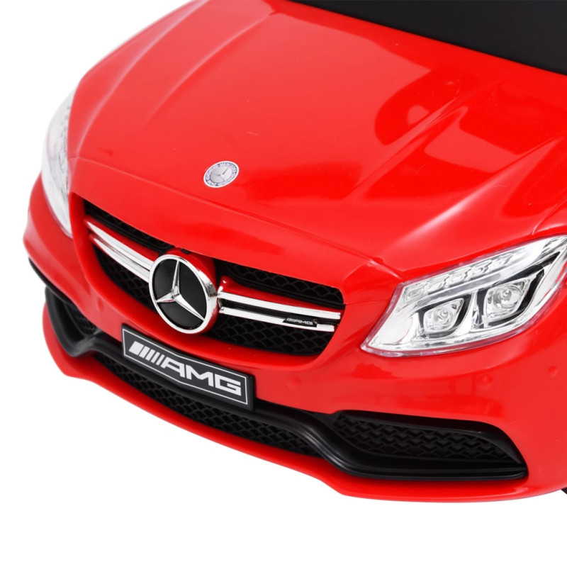 Produktbild för Barnbil Mercedes Benz C63 röd