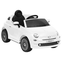Produktbild för Elbil för barn Fiat 500 vit