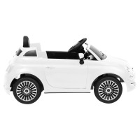 Miniatyr av produktbild för Elbil för barn Fiat 500 vit