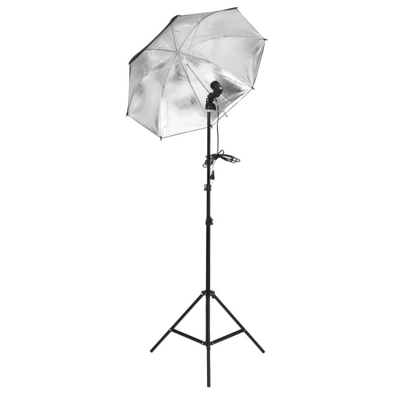 Produktbild för Fotostudio med lampor, bakgrund och reflexskärm