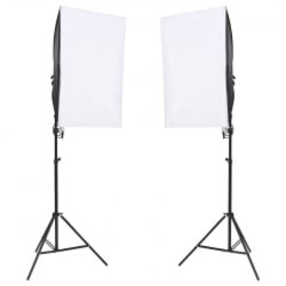Produktbild för Fotostudio med lampor och bakgrund