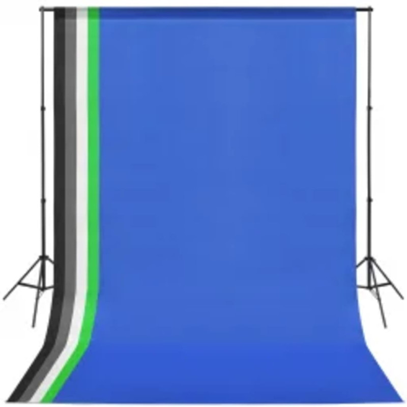Produktbild för Fotostudio med lampor och bakgrund