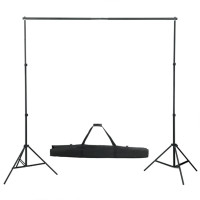 Produktbild för Fotostudio med lampor, bakgrund och reflexskärm