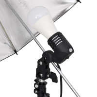 Produktbild för Fotostudio med lampor, bakgrund och reflexskärm