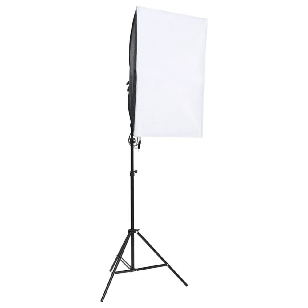 Produktbild för Fotostudio med lampor, bakgrund och reflexskärm
