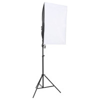 Produktbild för Fotostudio med lampor, bakgrund och reflexskärm