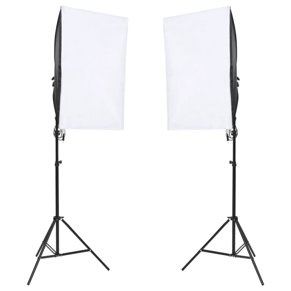 Produktbild för Fotostudio med lampor och bakgrund