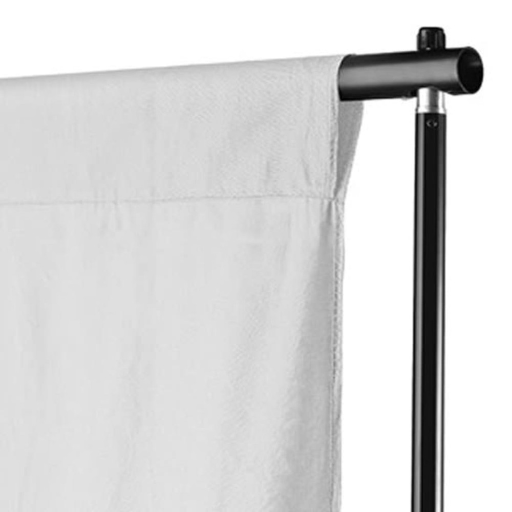 Produktbild för Fotobakgrund utan stativ bomull vit 300x300 cm