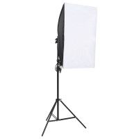 Produktbild för Studiobelysningssats med softboxar och paraplyer 6 st