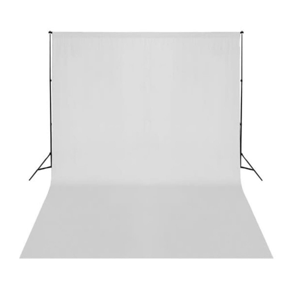 Produktbild för Fotobakgrund utan stativ bomull vit 500x300 cm