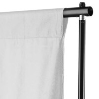 Produktbild för Fotobakgrund utan stativ bomull vit 500x300 cm