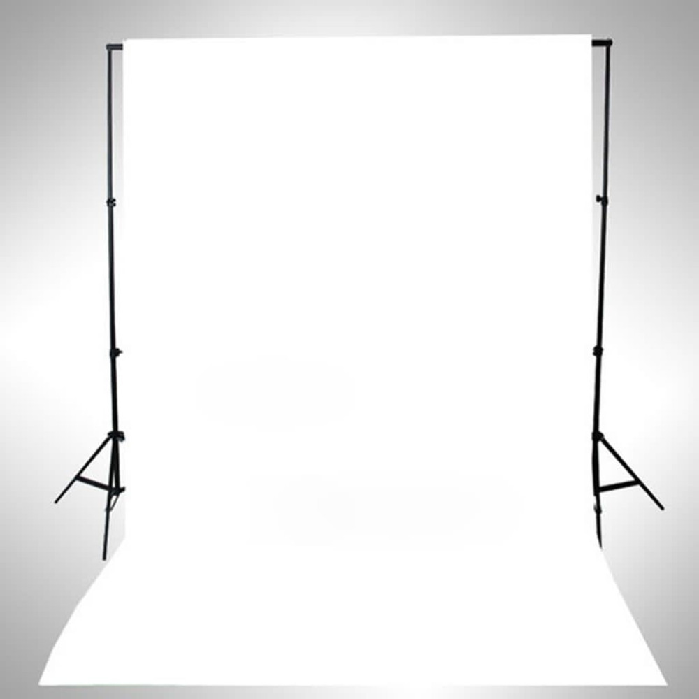 Produktbild för Fotobakgrund utan stativ bomull vit 500x300 cm