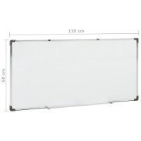 Produktbild för Magnetisk whiteboard vit 110x60 cm stål