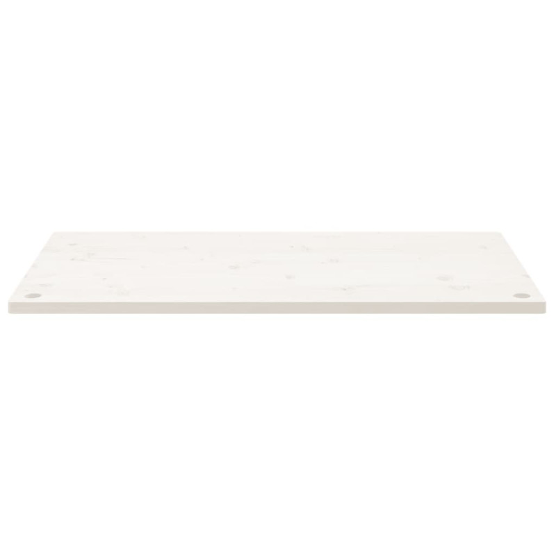 Produktbild för Skrivbordsskiva vit 100x60x2,5 cm massiv furu