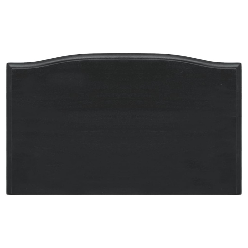 Produktbild för Konsolbord med lådor svart 50x30x75 cm massiv mahogny