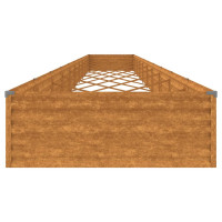 Produktbild för Odlingslåda 960x100x36 cm rosttrögt stål