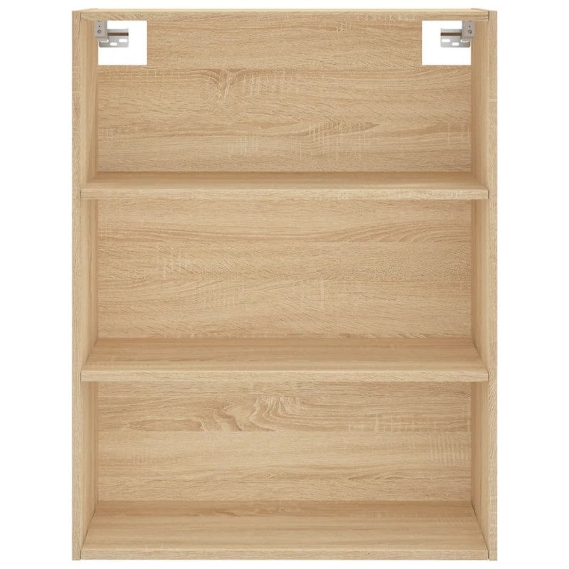 Produktbild för Högskåp sonoma-ek 69,5x34x180 cm konstruerat trä