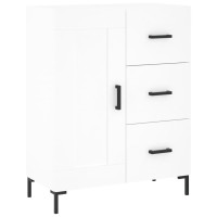Produktbild för Skåp vit 69,5x34x90 cm konstruerat trä