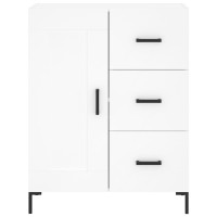 Produktbild för Skåp vit 69,5x34x90 cm konstruerat trä