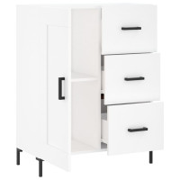 Produktbild för Skåp vit 69,5x34x90 cm konstruerat trä