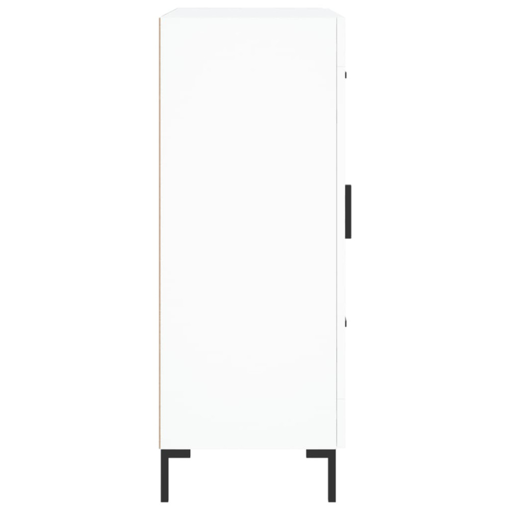 Produktbild för Skåp vit 69,5x34x90 cm konstruerat trä