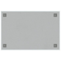 Produktbild för Väggmonterad magnettavla vit 60x40 cm härdat glas