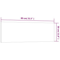 Produktbild för Väggmonterad magnettavla vit 80x30 cm härdat glas